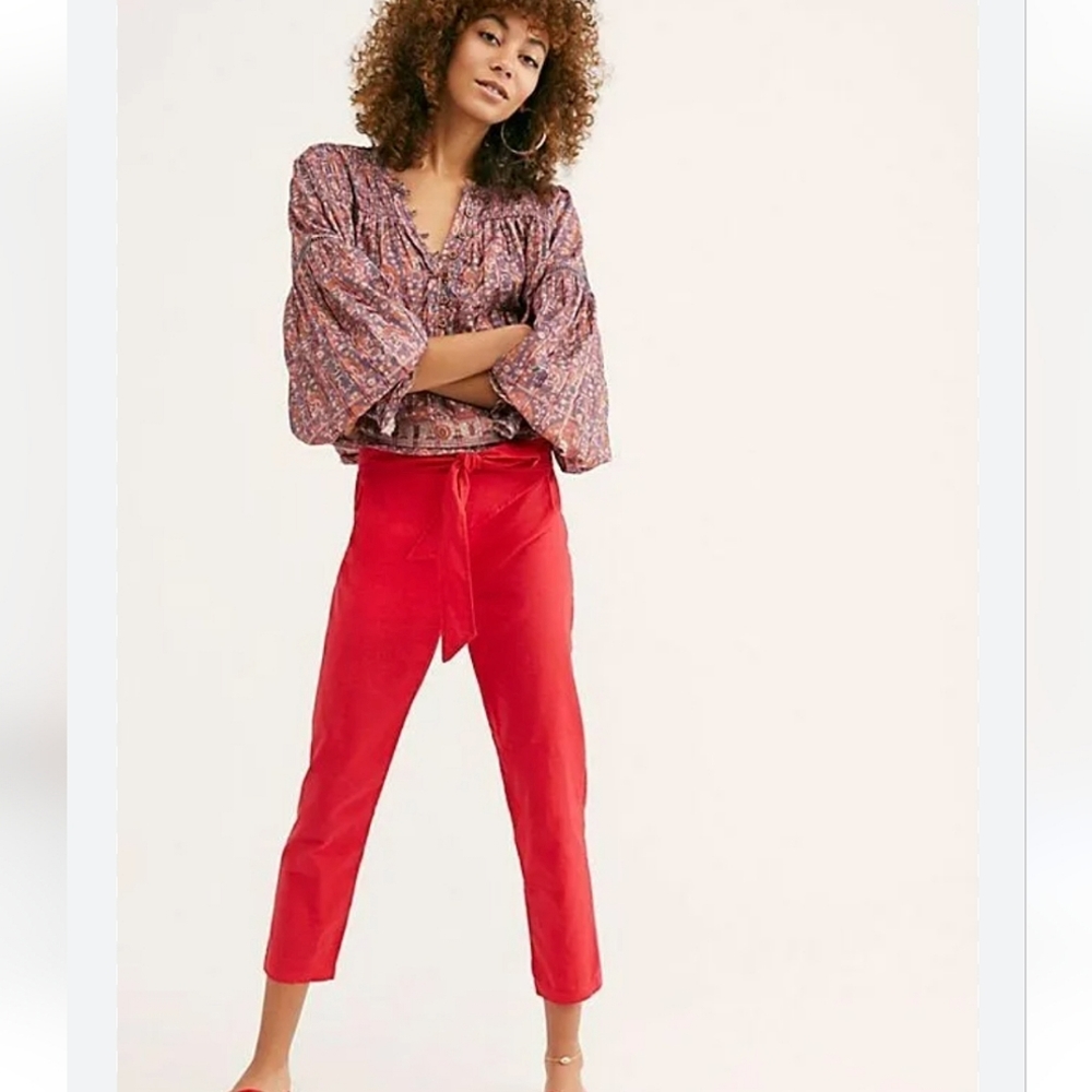 Leelanau Linen Blend Pyramid Point Wrap Pants